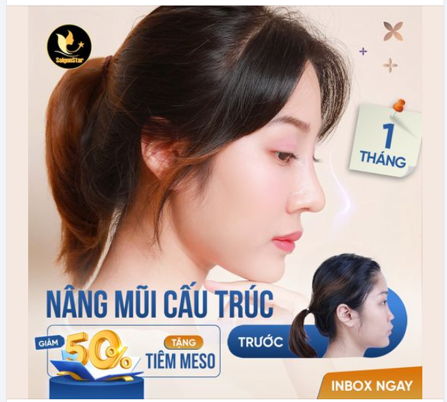 NÂNG MŨI CẤU TRÚC - KIẾN TẠO DÁNG MŨI MỀM MẠI, THANH THOÁT SAU 1 THÁNG