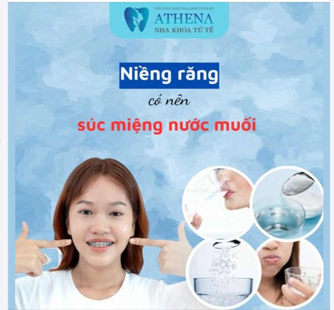 niềng răng có nên dùng nước muối súc miệng