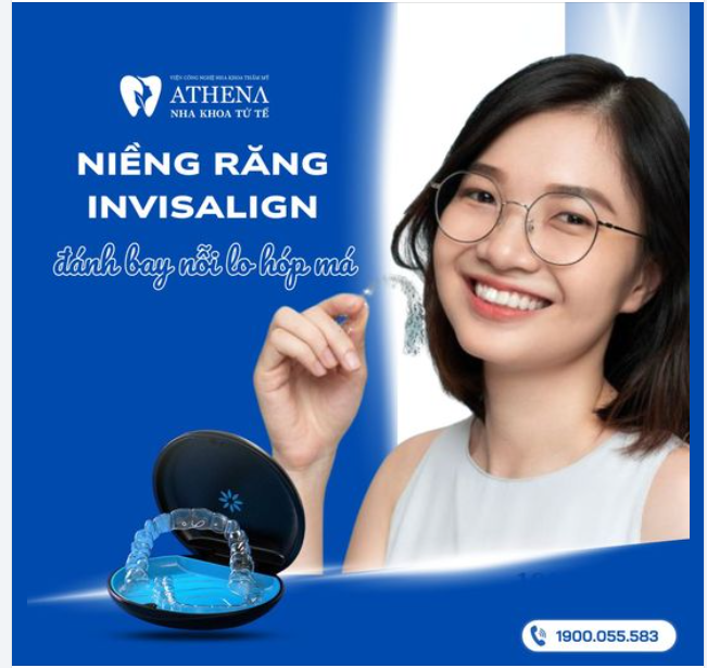 Niềng răng Invisalign đánh bay nỗi lo hóp má