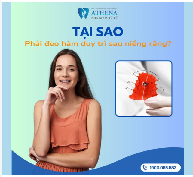 Sau khi niềng răng, việc đeo hàm duy trì là rất quan trọng để giữ cho răng ở đúng vị trí mới. Dưới đây là một số lý do chính: