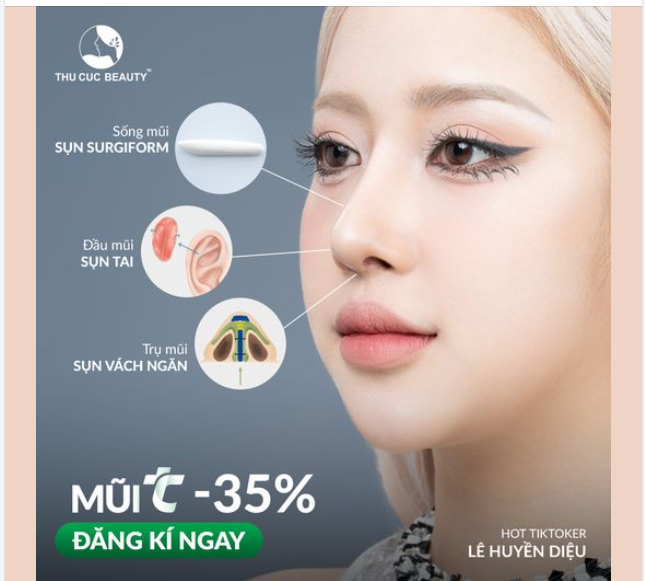 Khắc phục mũi hỏng, lộ sống Mũi TC là lựa chọn chân ái