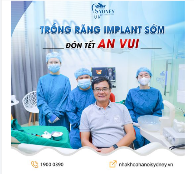 TRỒNG RĂNG IMPLANT SỚM - ĐÓN TẾT AN VUI