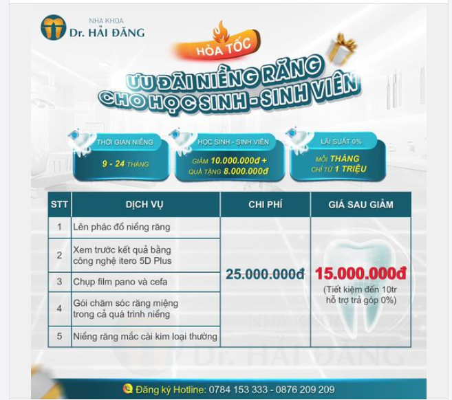 Niềng ngay! Giá tốt nhất trong năm