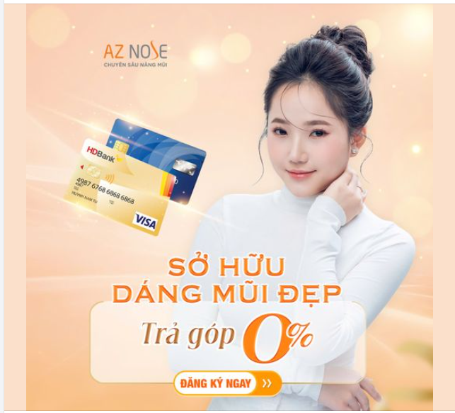SỞ HỮU DÁNG MŨI ĐẸP - TRẢ GÓP 0%