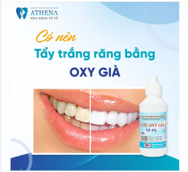 Có nên Tẩy trắng răng bằng oxy già? 