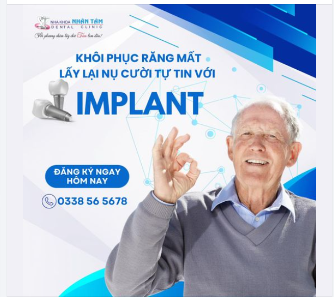 Khôi phục răng mất hiệu quả, lấy lại nụ cười tự tin với Implant