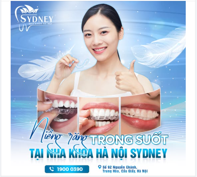 NIỀNG RĂNG TRONG SUỐT TẠI NHA KHOA HÀ NỘI SYDNEY