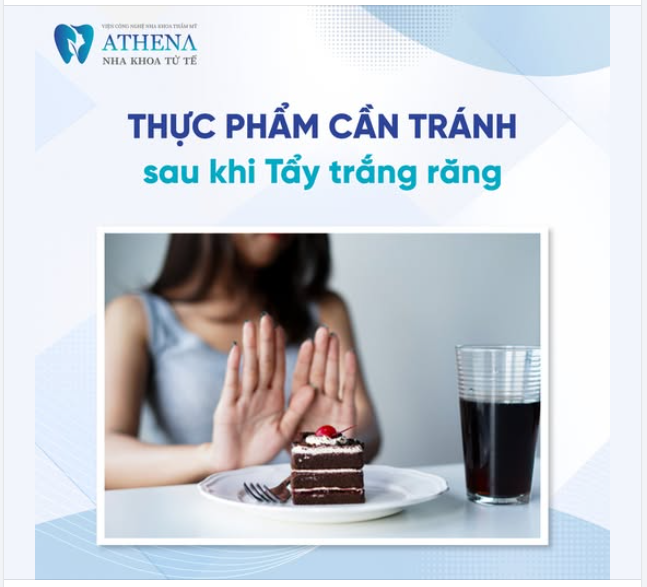 Sau khi tẩy trắng răng, men răng của bạn sẽ tạm thời nhạy cảm hơn, dễ hấp thụ màu sắc từ thực phẩm.