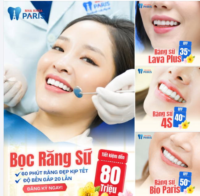 Thẩm mỹ răng sứ đẹp kịp tết  Chỉ 2 buổi Trẻ ra 10 tuổi