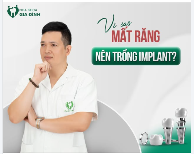 VÌ SAO MẤT RĂNG NÊN TRỒNG IMPLANT?