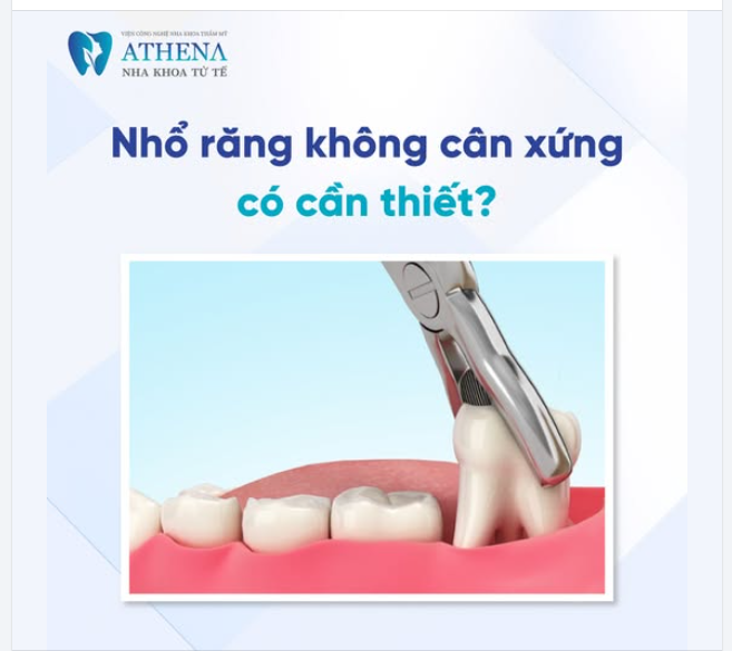 Nhổ răng không cân xứng có cần thiết
