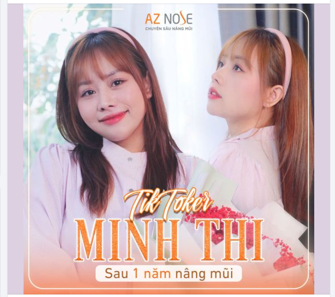 Visual rạng rỡ của TikToker Minh Thi sau 1 năm nâng mũi