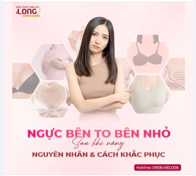 NGỰC BÊN TO BÊN NHỎ SAU KHI NÂNG: NGUYÊN NHÂN VÀ CÁCH KHẮC PHỤC