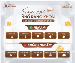 SAU NHỔ RĂNG KHÔN NÊN ĂN GÌ KHÔNG NÊN ĂN GÌ?