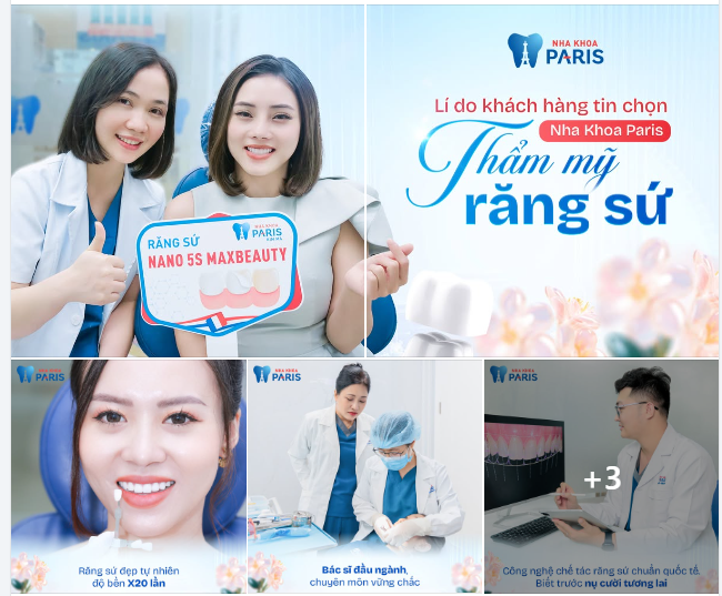 Lý do nên làm răng sứ tại Nha khoa Paris
