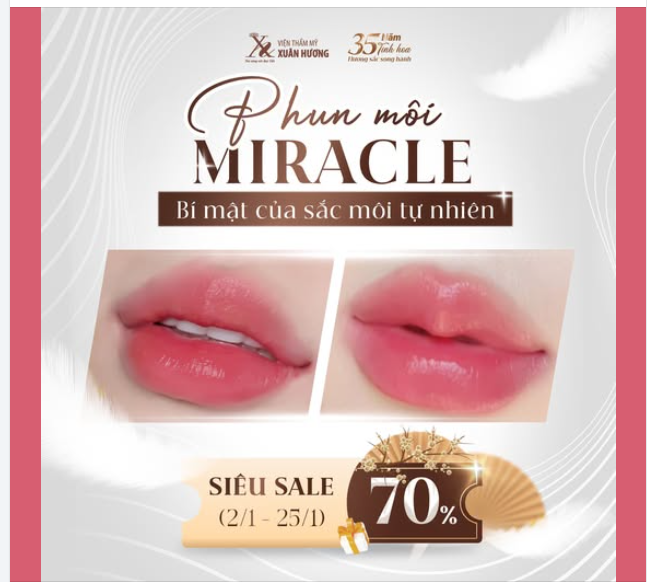 TẾT ĐẸP - TẾT VUI - TẾT RẠNG NGỜI VỚI PHUN MÔI MIRACLE