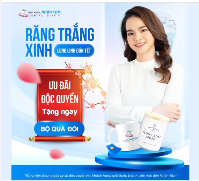 Răng trắng xinh - Lung linh đón Tết