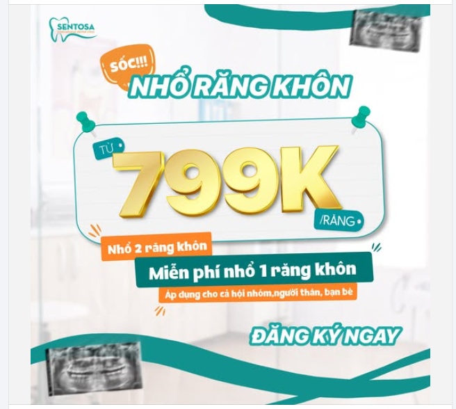 NHỔ RĂNG KHÔN TỰ TIN ĐÓN TẾT, KHÔNG LO ĐAU NHỨC TỪ 799K/RĂNG