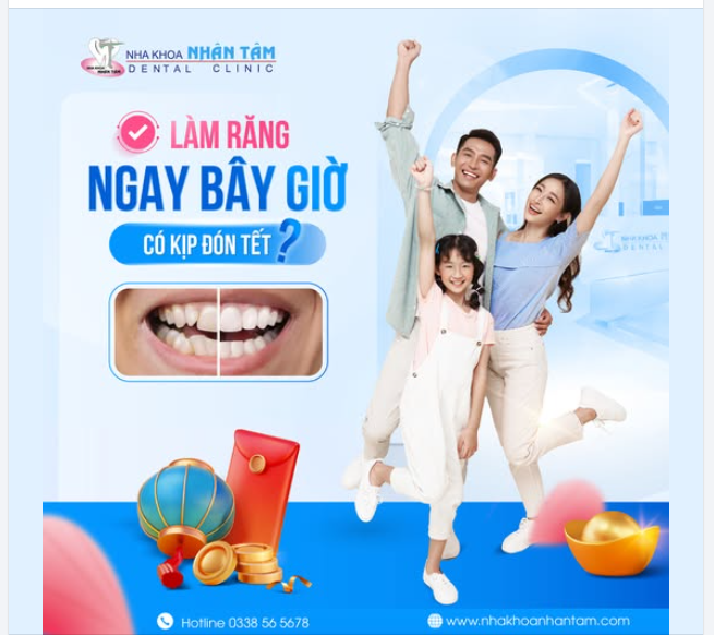 Làm răng ngay bây giờ có kịp đón Tết?