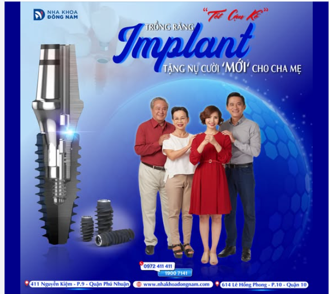 TRỒNG RĂNG IMPLANT TẶNG CHA MẸ – TẶNG TRỌN SỨC KHỎE VÀ NIỀM VUI.