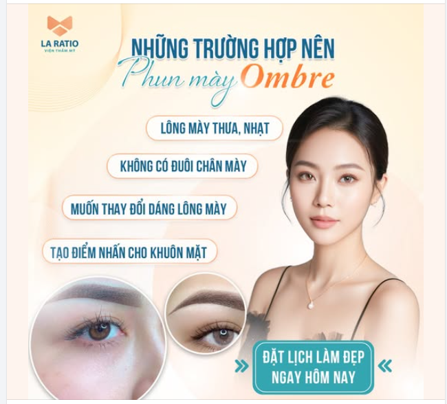 KHÁCH HÀNG PHÂN VÂN VÌ KHÔNG BIẾT TRƯỜNG HỢP NÀO NÊN PHUN MÀY OMBRE