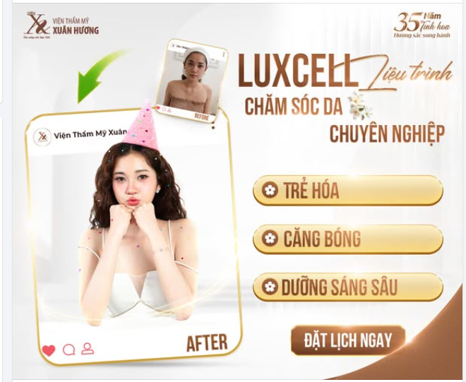 LUXCELL – LIỆU TRÌNH CHĂM SÓC DA CHUYÊN NGHIỆP