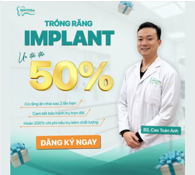 THỜI ĐIỂM VÀNG TRỒNG RĂNG ĂN TẾT, TIẾT KIỆM CHI PHÍ X2 LẦN