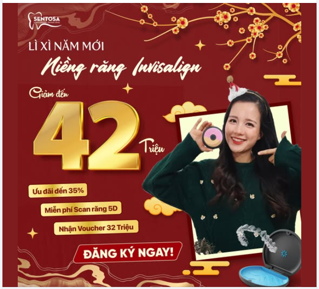 LÌ XÌ NĂM MỚI - NIỀNG RĂNG INVISALIGN GIẢM ĐẾN 42 TRIỆU