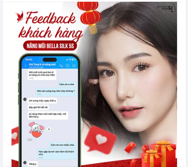 NÂNG MŨI BELLA SILK 5S  Mũi xinh rinh tài lộc 
