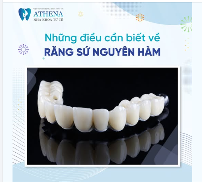 Răng sứ toàn hàm là phương pháp phục hình răng, trong đó tất cả các răng trên cung hàm được thay thế bằng các mão sứ hoặc cầu răng sứ.