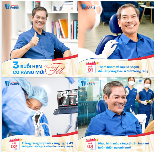 TRỒNG RĂNG IMPLANT CHỈ 3 BUỔI HẸN