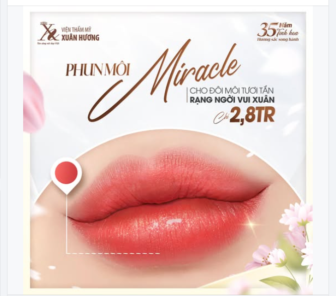PHUN MÔI MIRACLE  Cho đôi môi tươi tắn rạng ngời vui xuân
