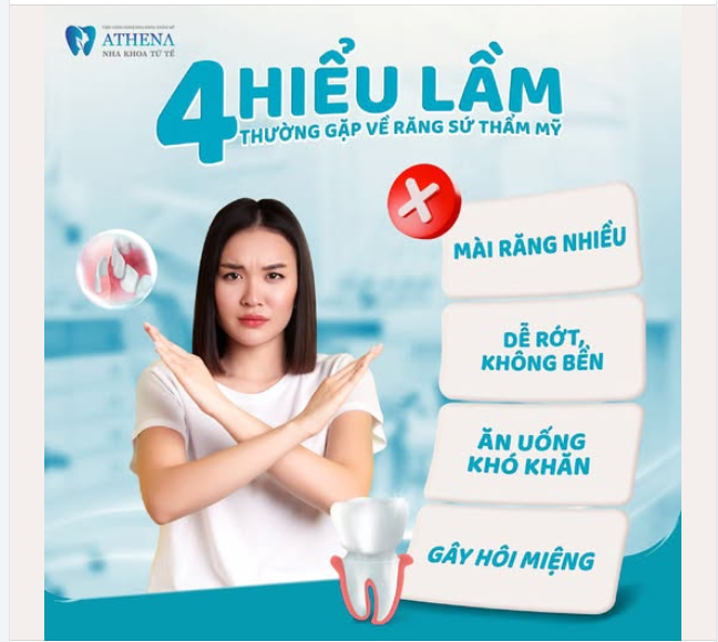 Răng sứ thẩm mỹ ngày càng phổ biến nhờ khả năng cải thiện nụ cười, nhưng vẫn có nhiều hiểu lầm xoay quanh phương pháp này.