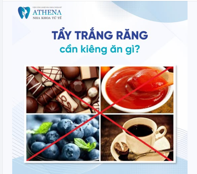 Tẩy trắng răng cần kiềng ăn gì?