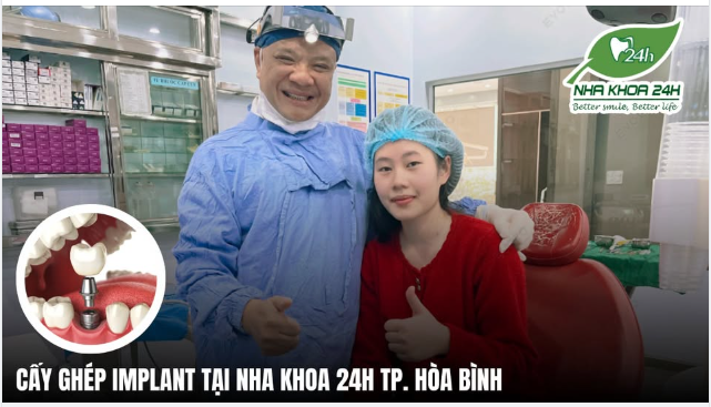 CẤY GHÉP IMPLANT - GIẢI PHÁP PHỤC HỒI RĂNG HIỆU QUẢ TẠI NHA KHOA 24H