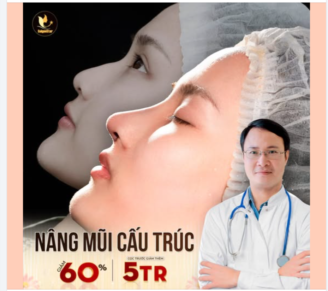NÂNG MŨI CẤU TRÚC - KHẮC PHỤC MŨI THẤP GỒ CHỈ SAU 60 PHÚT