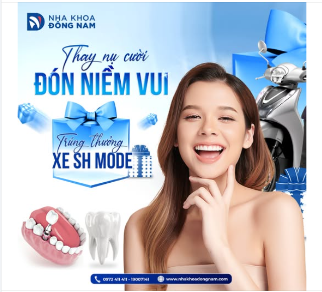 TRỒNG RĂNG IMPLANT SỞ HỮU NỤ CƯỜI MỚI - NIỀM VUI X2