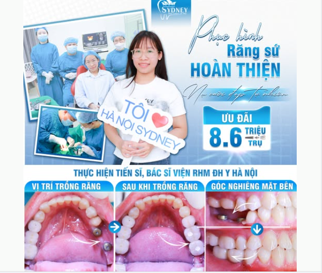PHỤC HÌNH RĂNG SỨ - HOÀN THIỆN NỤ CƯỜI KHỎE ĐẸP TỰ NHIÊN