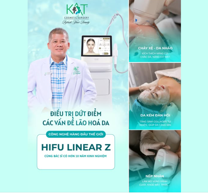 Công nghệ nâng cơ, trẻ hóa da không xâm lấn hàng đầu thế giới.