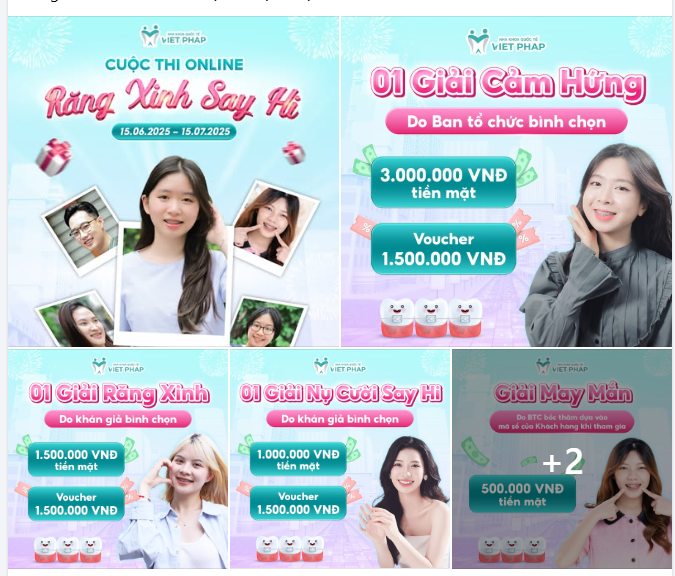 RĂNG XINH SAY HI! - THỂ LỆ DỄ, QUÀ CỰC XỊN