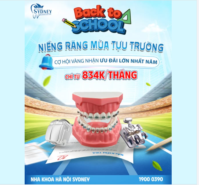 NIỀNG RĂNG MÙA TỰU TRƯỜNG - CƠ HỘI VÀNG NHẬN ƯU ĐÃI LỚN NHẤT NĂM