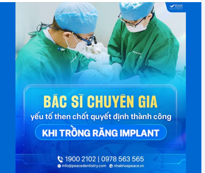 90% thành công của ca trồng răng Implant đến từ tay nghề bác sĩ