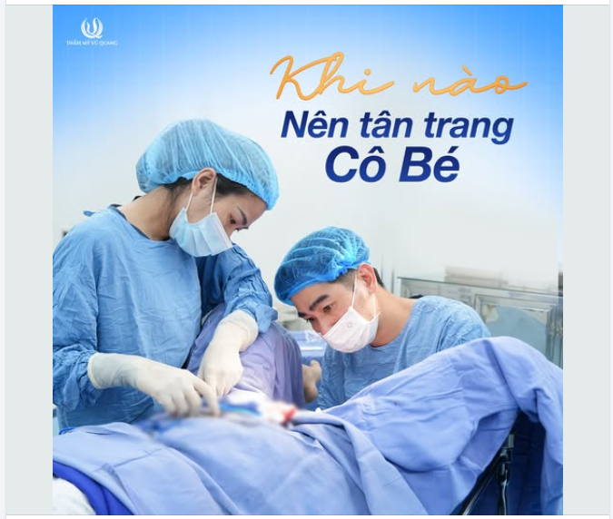 KHI NÀO BẠN CẦN ĐI "TÂN TRANG CÔ BÉ" ?