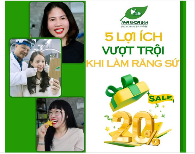 5 Lợi Ích Vượt Trội Khi Làm Răng Sứ Thẩm Mỹ
