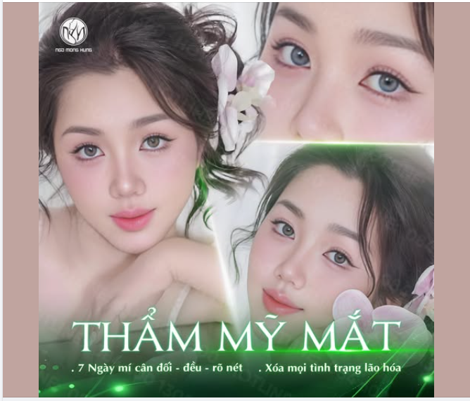 MÍ CÂN XỨNG, TẠO ÁNH NHÌN TỰ TIN VÀ CUỐN HÚT