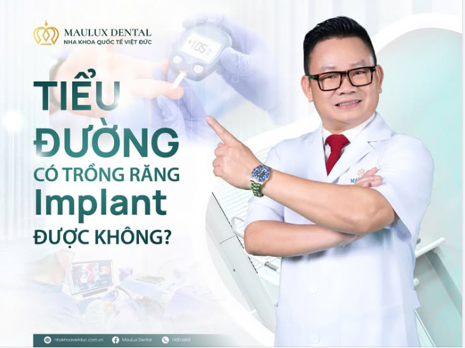 TIỂU ĐƯỜNG CÓ TRỒNG RĂNG IMPLANT ĐƯỢC KHÔNG?