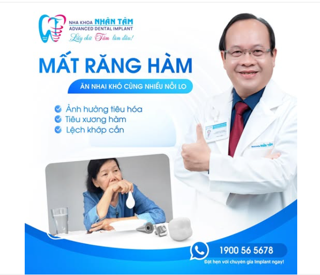 MẤT RĂNG HÀM – ĂN NHAI KHÓ CÙNG NHIỀU NỖI LO