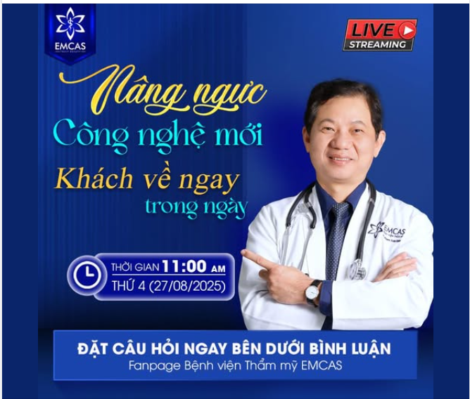 Công nghệ nâng ngực mới - Khách về ngay trong ngày