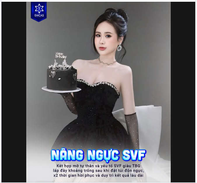 Khác biệt khi Nâng ngực SVF tại EMCAS:
