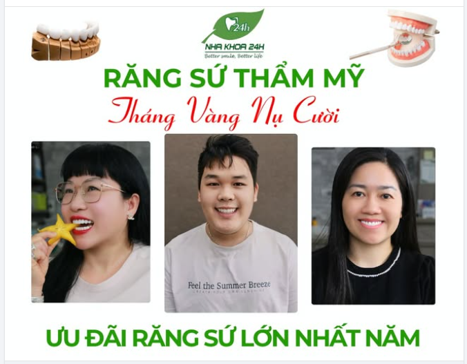 THÁNG VÀNG NỤ CƯỜI – ƯU ĐÃI RĂNG SỨ LỚN NHẤT NĂM